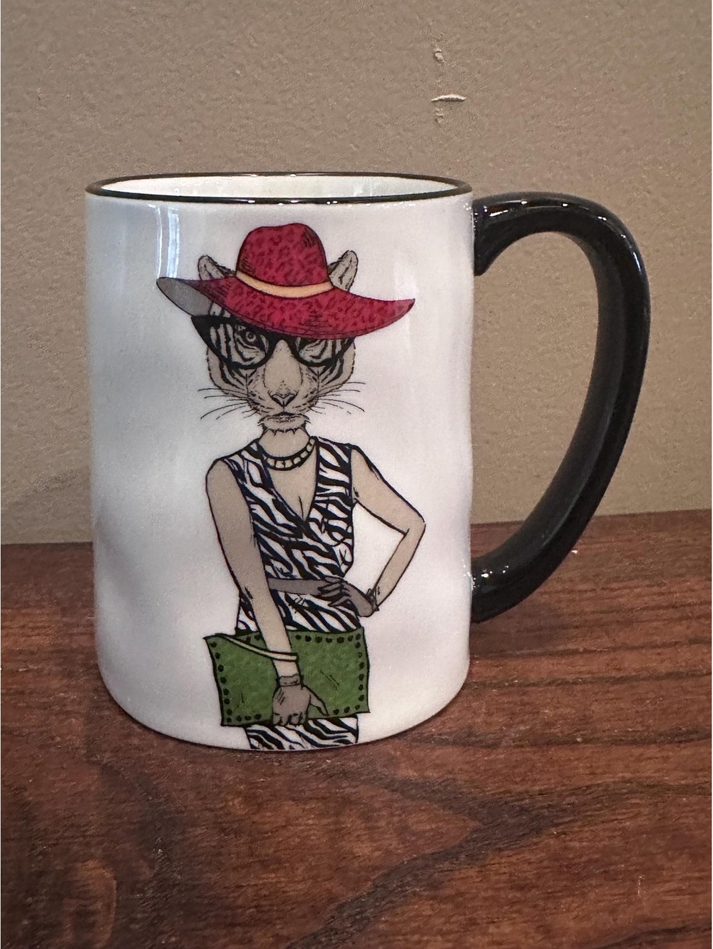 Signature Collection Hipster Animal Mugs - Tiger